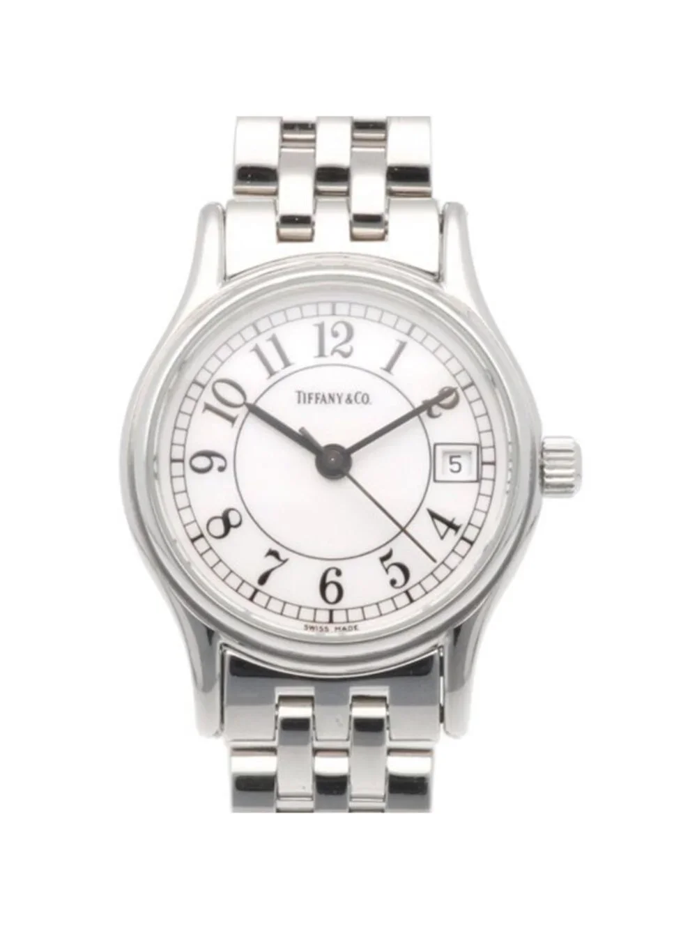 Tiffany & Co Classic Round Watch Stainless Steel Quartz Vintage